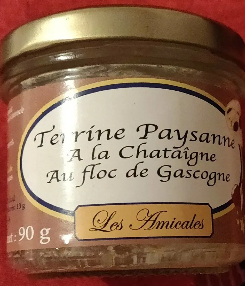 Terrine Paysanne A la Châtaigne Au floc de Gascogne