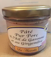 Pate pur Porc a l'ail de Garonne et au Gingembre
