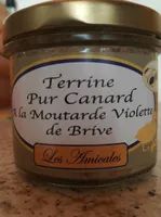Terrine pur canard à la moutarde viloette de Brive