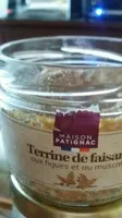 Terrine de faisan aux figues et aux muscat