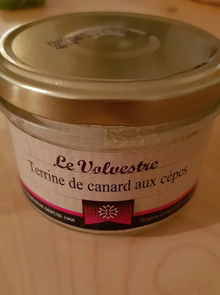 Terrine de canard aux cepes