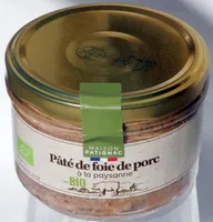 Paté de foie de porc à la paysanne Bio