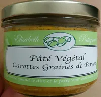 Pâté végétal carottes graines de pavot