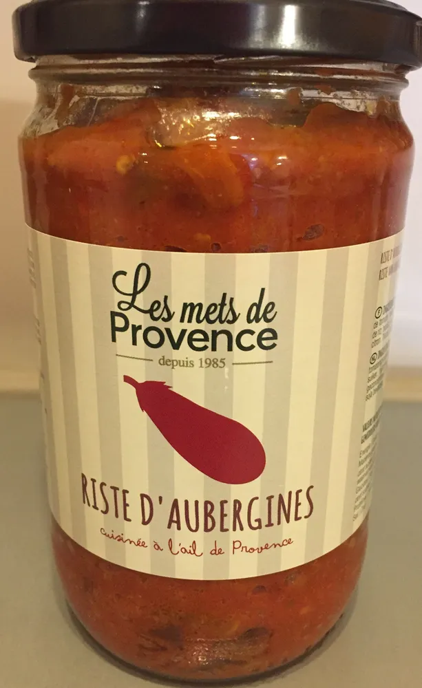 Riste d'aubergines cuisinée à l'ail de Provence