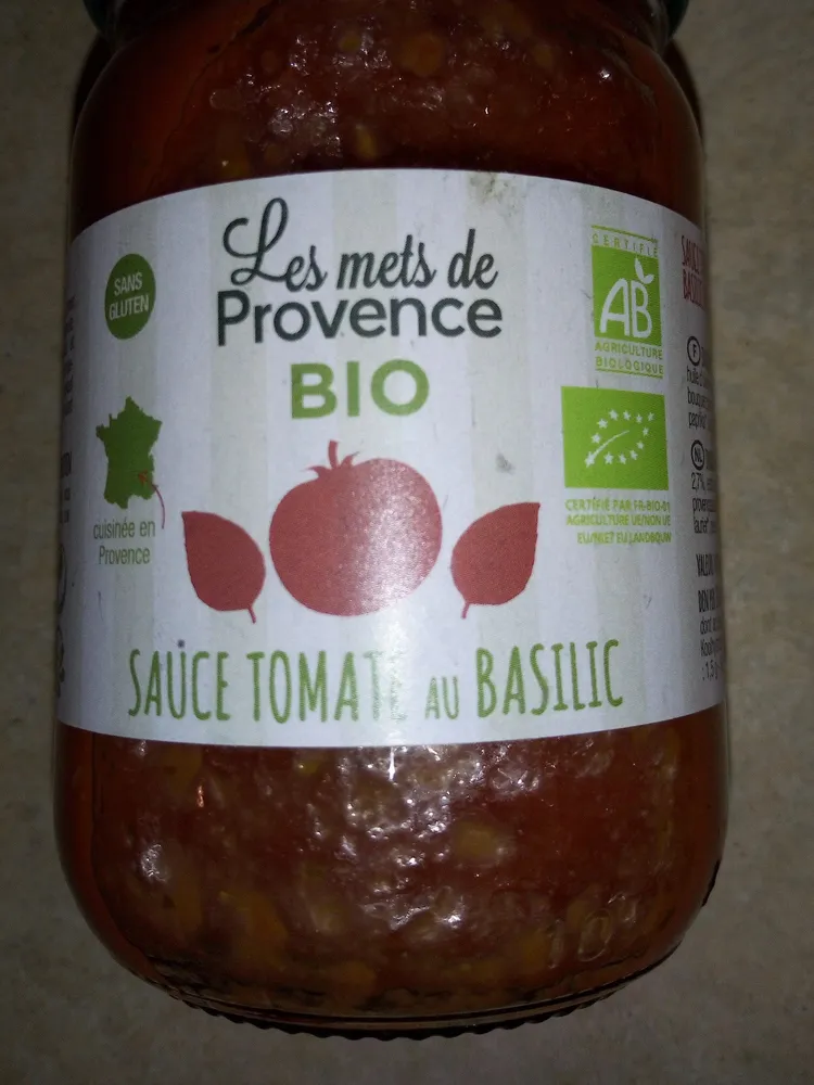 Sauce Tomate Basilic Bio 190g