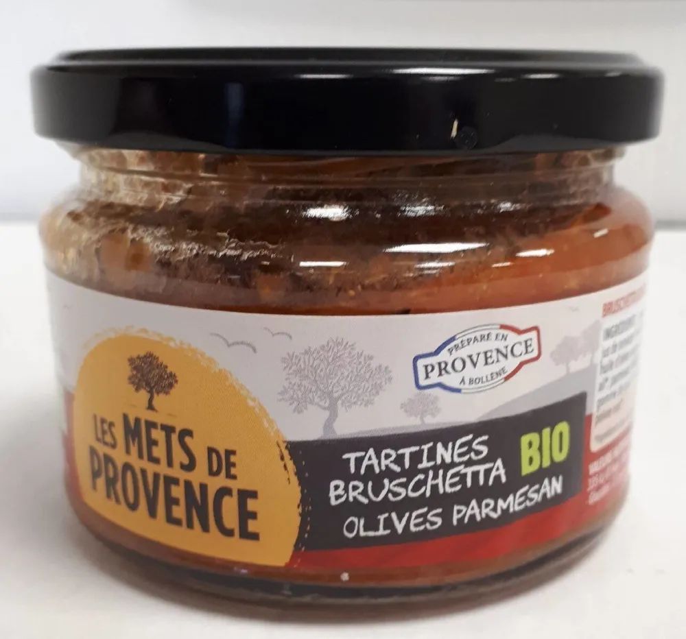 Brushetta olives parmesan bio 200g