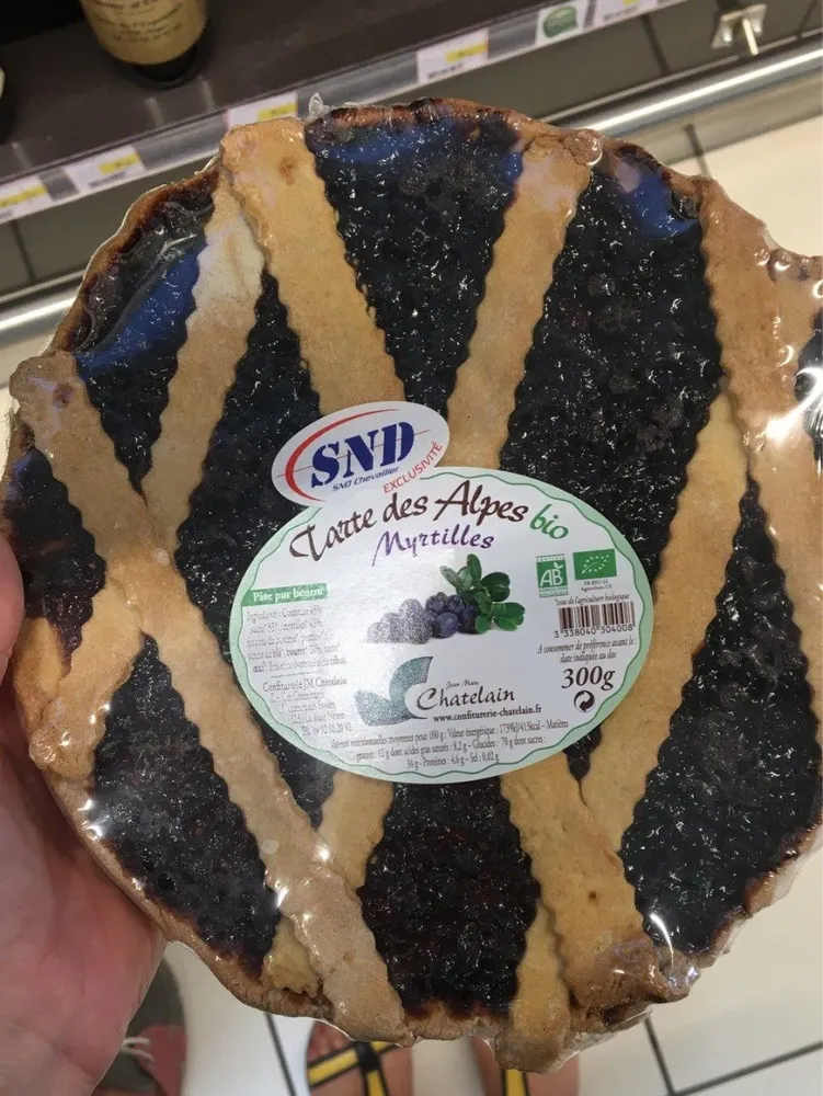 Tarte des alpes bio myrtilles