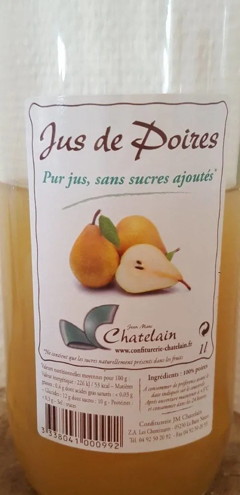 Jus de poires
