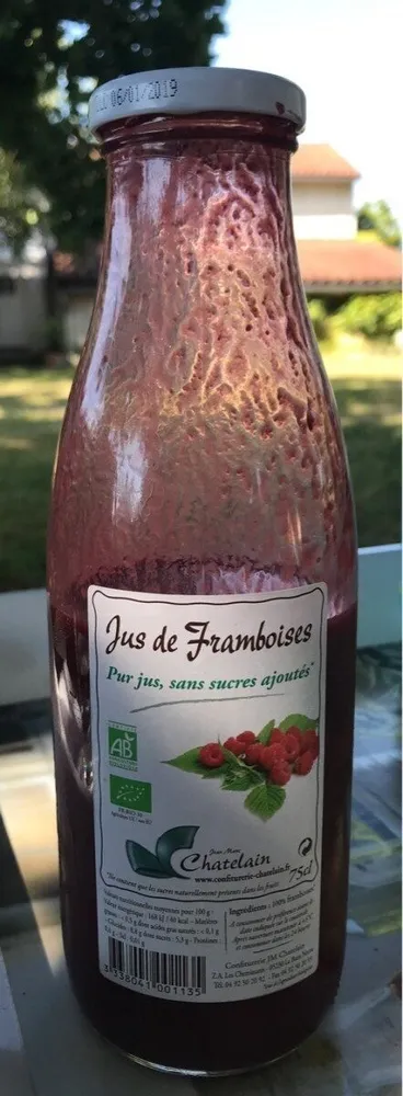 Jus de framboises