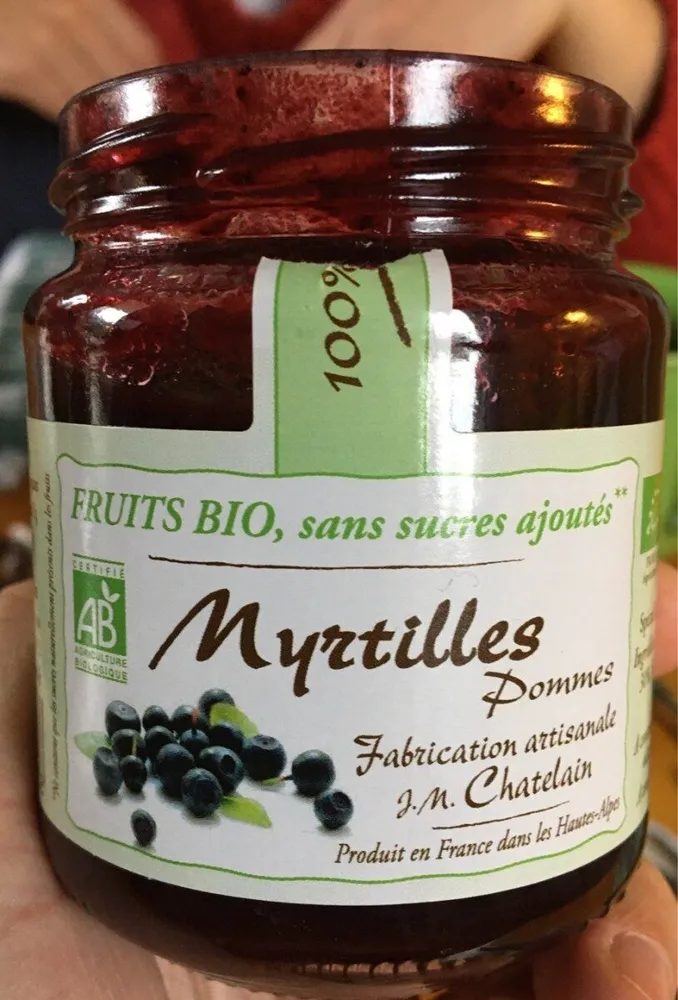 Confiture Myrtilles Pommes