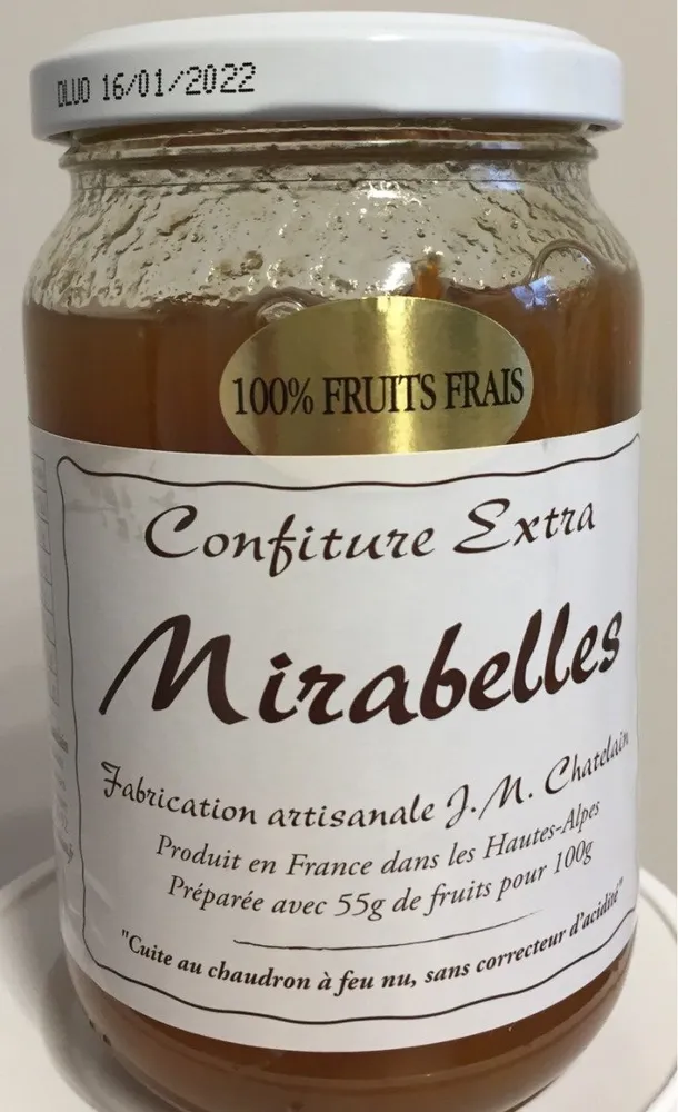 Confiture extra Mirabelles