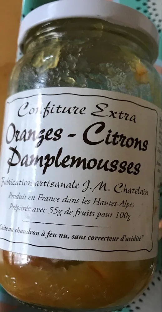 Confiture oranges citrons pamplemousses