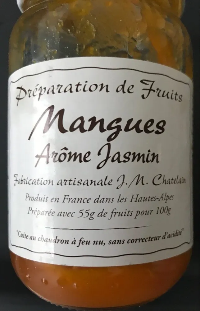 Preparation de fruit mangue jasmin