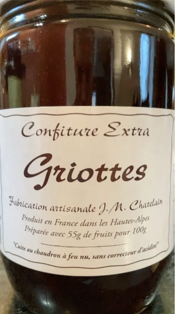 Confiture extra griottes