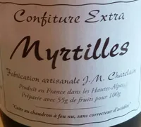 Confiture extra de myrtilles
