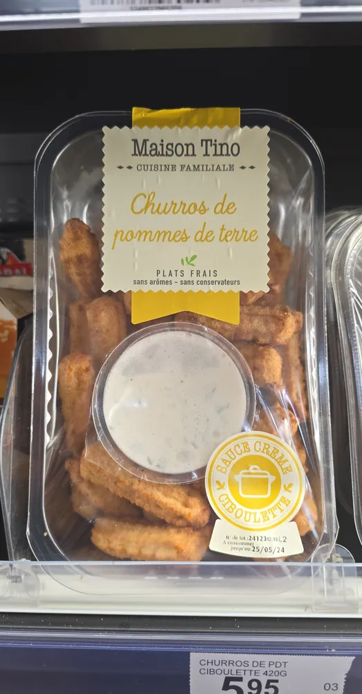 Churros pomme de terre