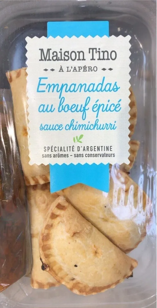 Empanadas au bœuf épicé sauce chimichurri
