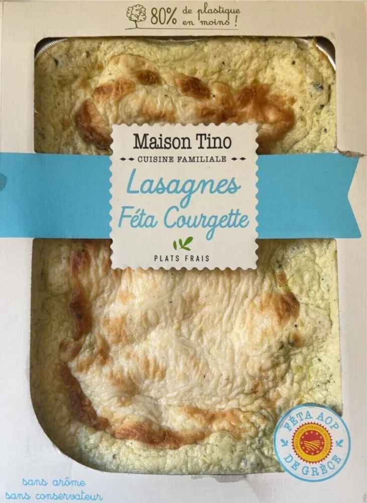 Lasagnes feta courgettes