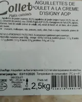Aiguillettes de poulet à la crème d'Isigny AOP