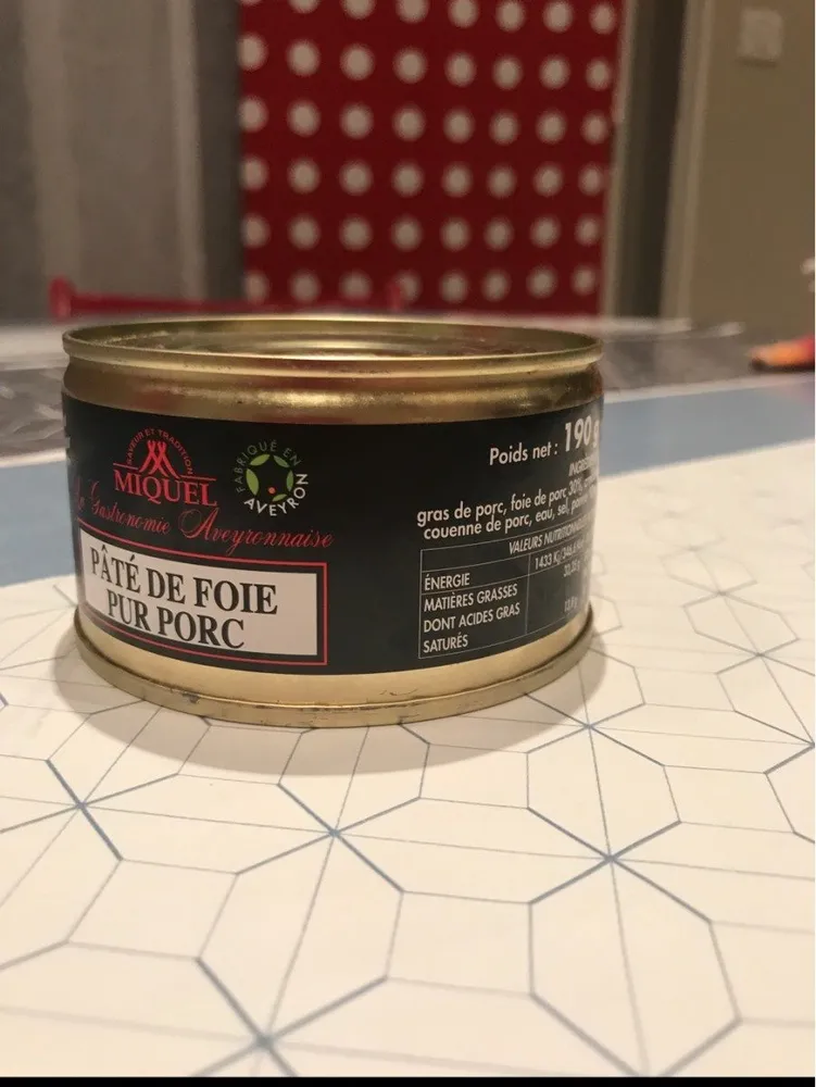 Pâte de foie pur porc