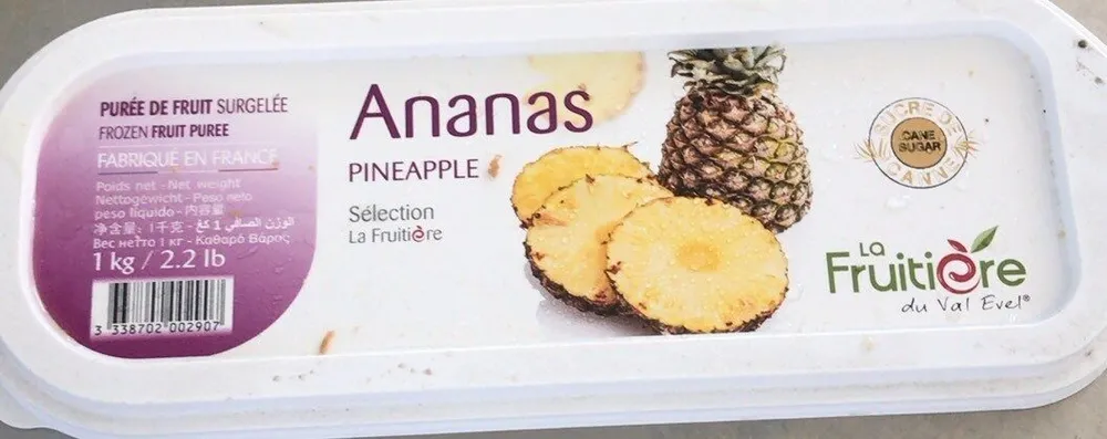 Purée de fruit surgelée ananas