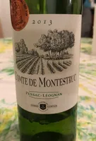 Comte de Montestruc Andre Lurton, Pessac Leognan vin blanc Comte de Montestruc Andre Lurton, la bouteille de 75