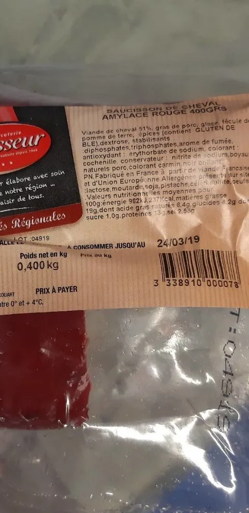 Saucisson de cheval