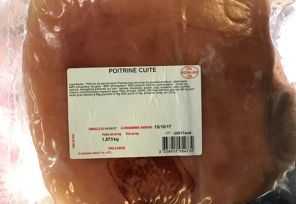 Poitrine Cuite