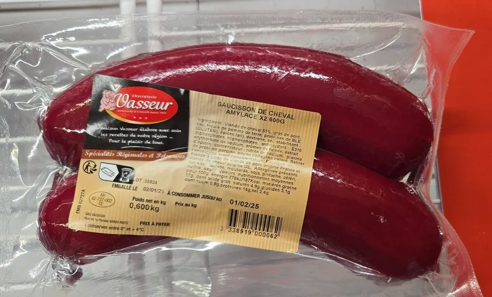 Saucisson cheval carrefour