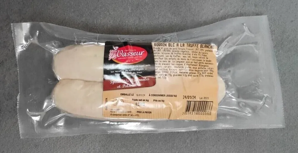 Boudin blanc a la truffe blanche