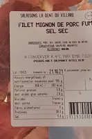 Filet mignon de porc fumé