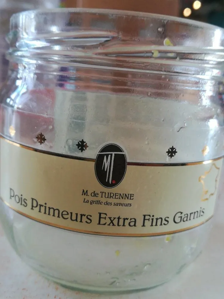 Pois primeurs extra fins garnis
