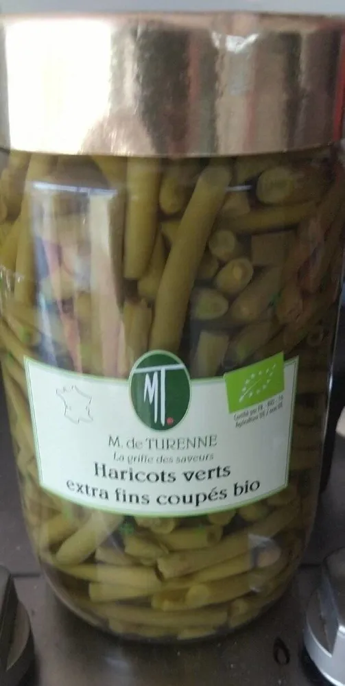 Haricots verts extra fin coupés Bio