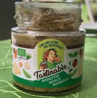 Tartinable noisettes basilic parmesan