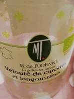 Velouté de carottes et de langoustines