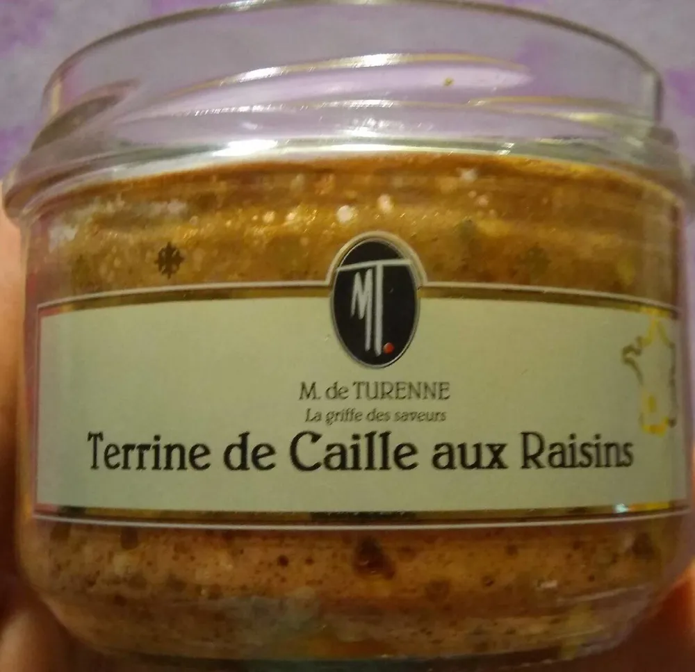 Terrine de Caille aux Raisins