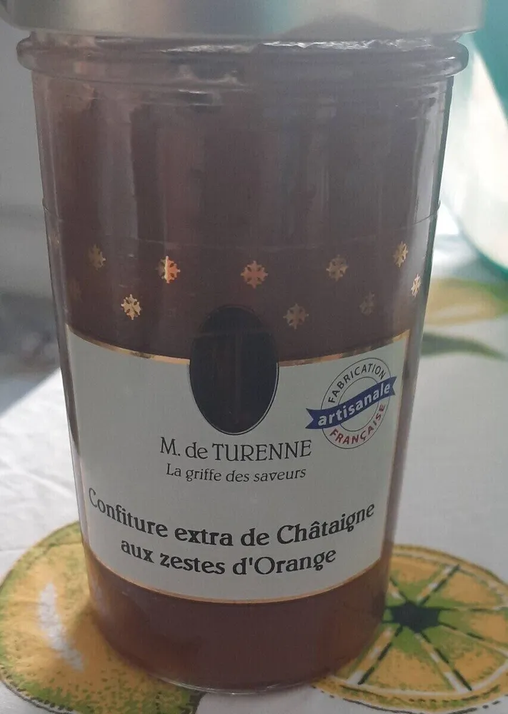 Confiture extra de châtaigne aux zestes d'orange