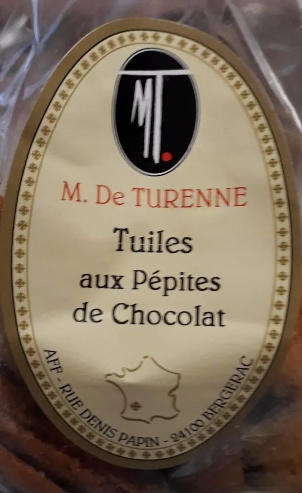 Tuiles aux pépites de chocolat