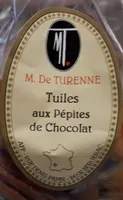 Tuiles aux pépites de chocolat