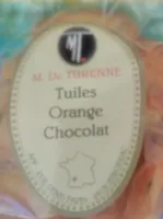 Tuiles orange chocolat