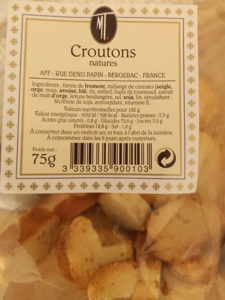 Croûtons natures