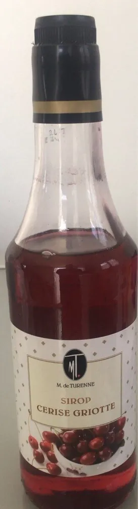 Sirop cerise griotte
