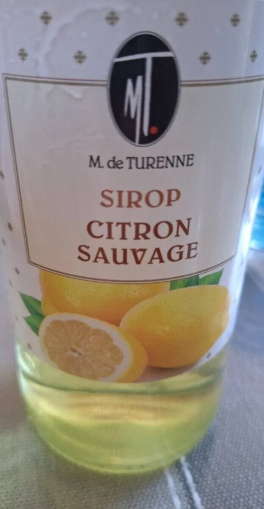 Sirop de citron sauvage