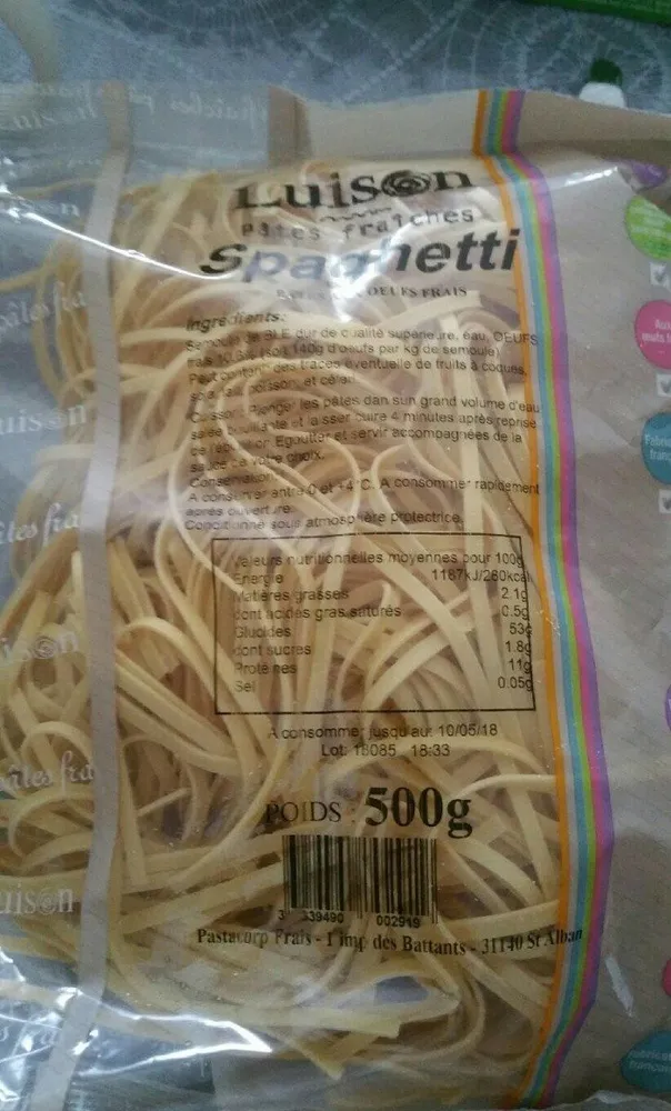 Pâtes fraîches spaghetti