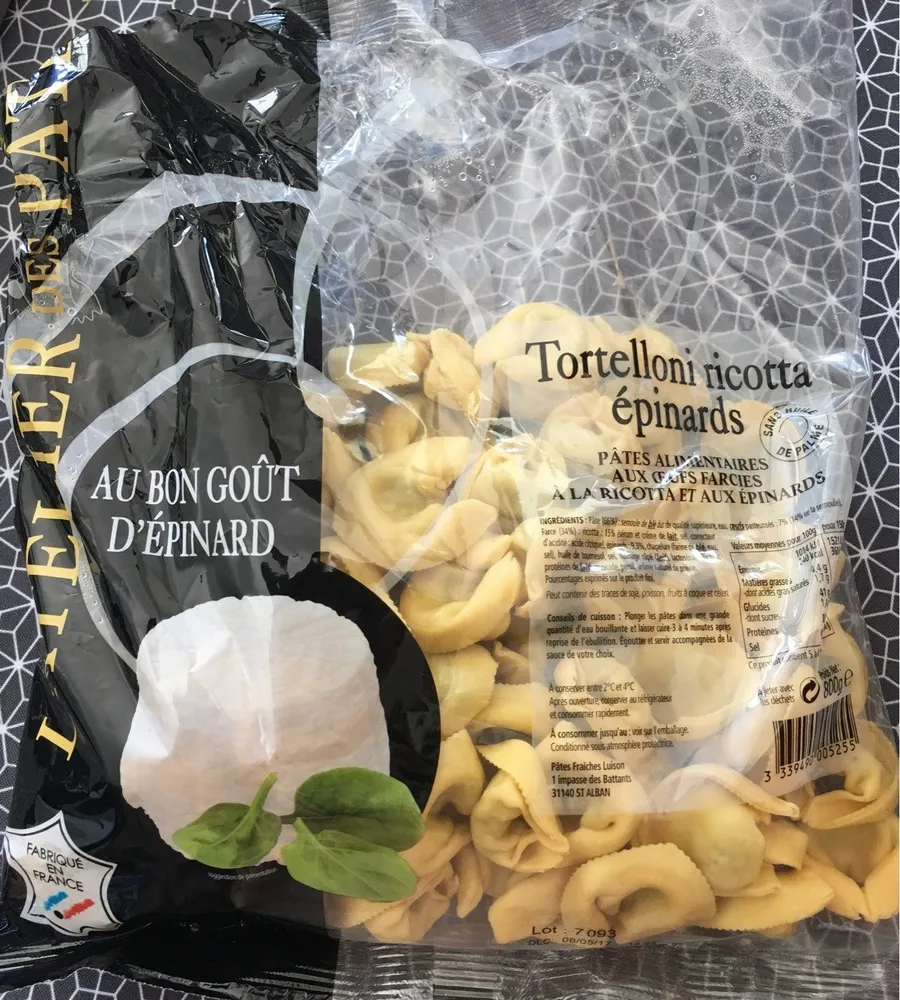 Tortelloni Ricotta Épinards