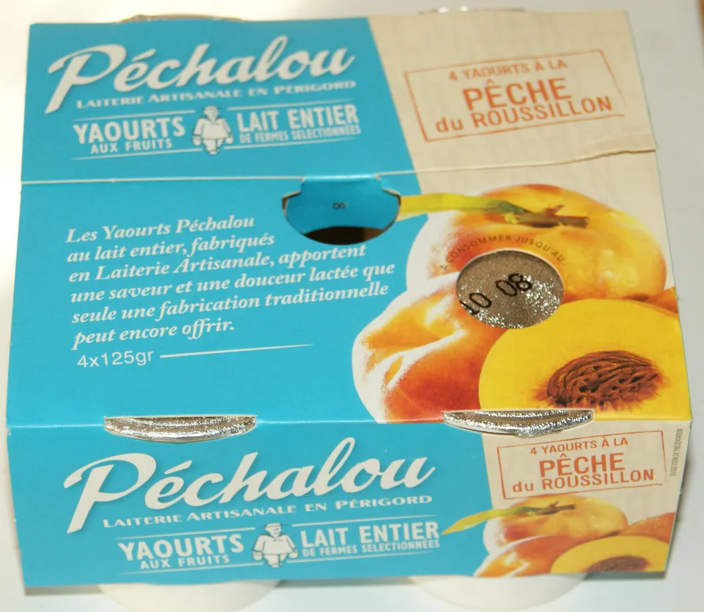 Yaourts à la pêche du Roussilon