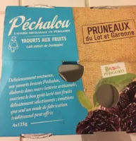 4 Yaourts Au Pruneau Du Lot Et Garonne