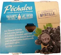 Yaourts aux fruits myrtille sauvage