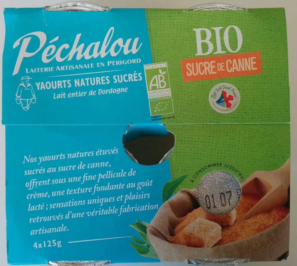 Yaourts Bio Sucre de Canne
