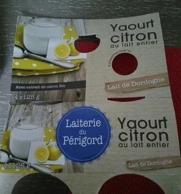 Yaourt Citron au lait entier